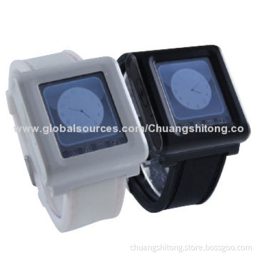 2013 cheap black white AK812 phone wrist watches supports MP3/MP4 players